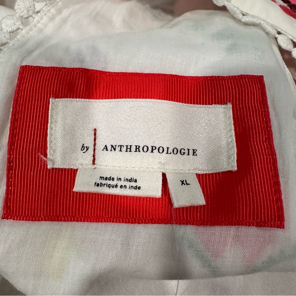 Anthropologie NWT Dress White Embroidered Bohemian XL Colorful - Picture 9 of 9